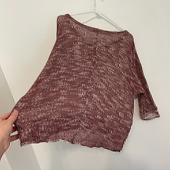 KUT FROM THE KLOTH STITCH FIX Nancy Marled Sweater Top Burgundy Red 3/4 Sleeve S - Picture 12 of 12